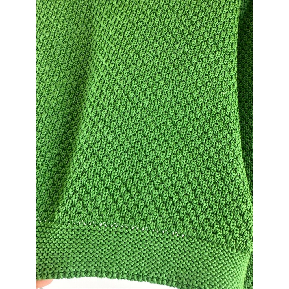 Boden Knit Cardigan Kelly Green Snap Covered Faux Buttons Chunky WK734 Womens 4 - Picture 9 of 16